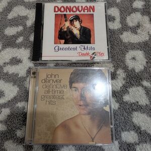 🦋5/25$ Donovan and John Denver Greatest Hits CDs